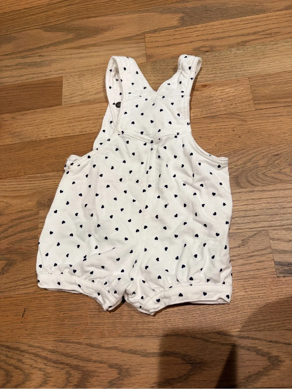 Carter’s baby girl overalls with heart print